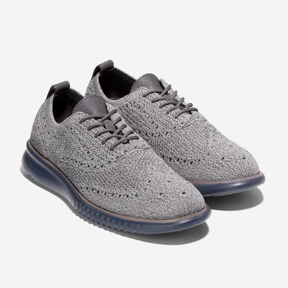 Cole Haan Men's 2.Zerogrand Gray Stitchlite Oxford Shoes - 11.5M - New in Box - Picture 1 of 10